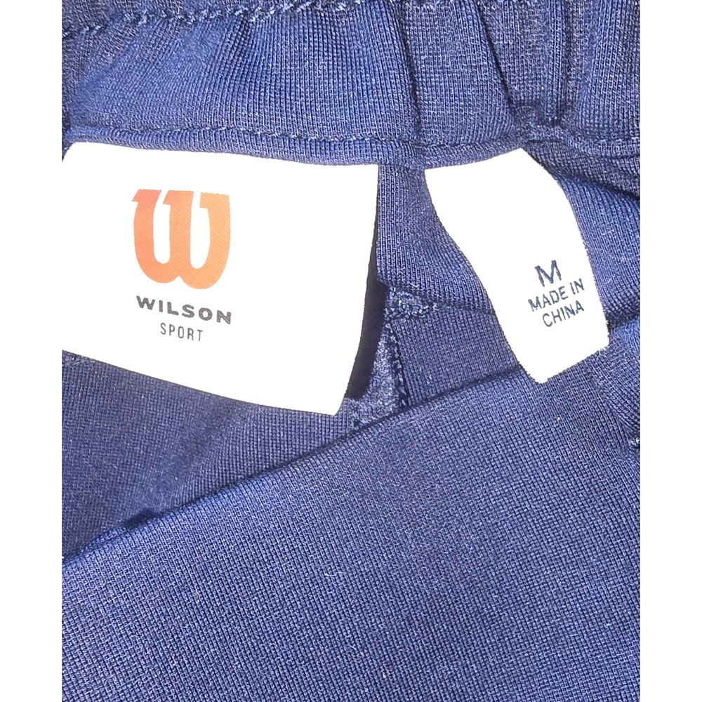 Wilson Sport Professionals Navy Blue Side Stripe Track‎ Pants Mens Size Medium - Picture 7 of 7